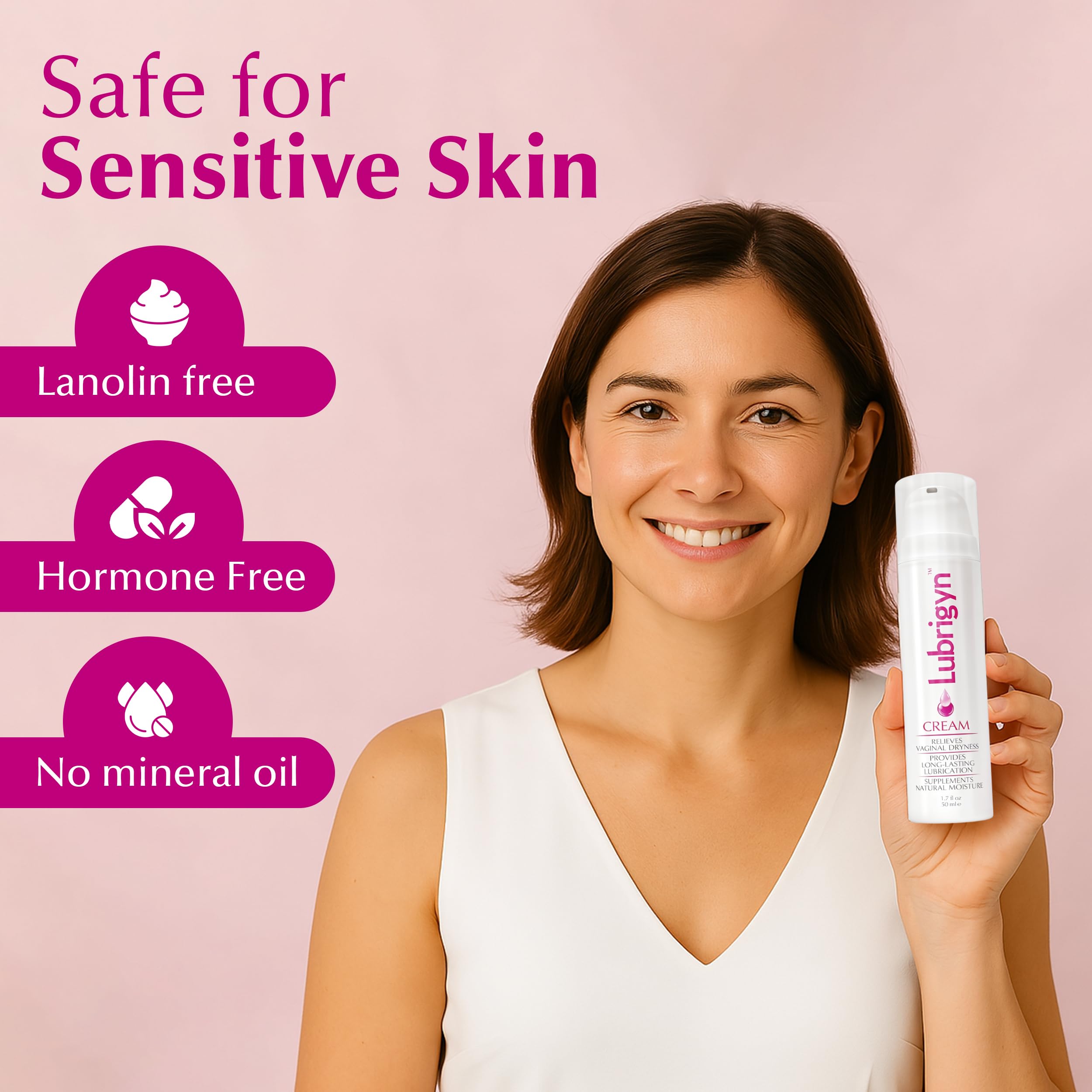 Lubrigyn crema íntima, hidratación profunda para piel delicada