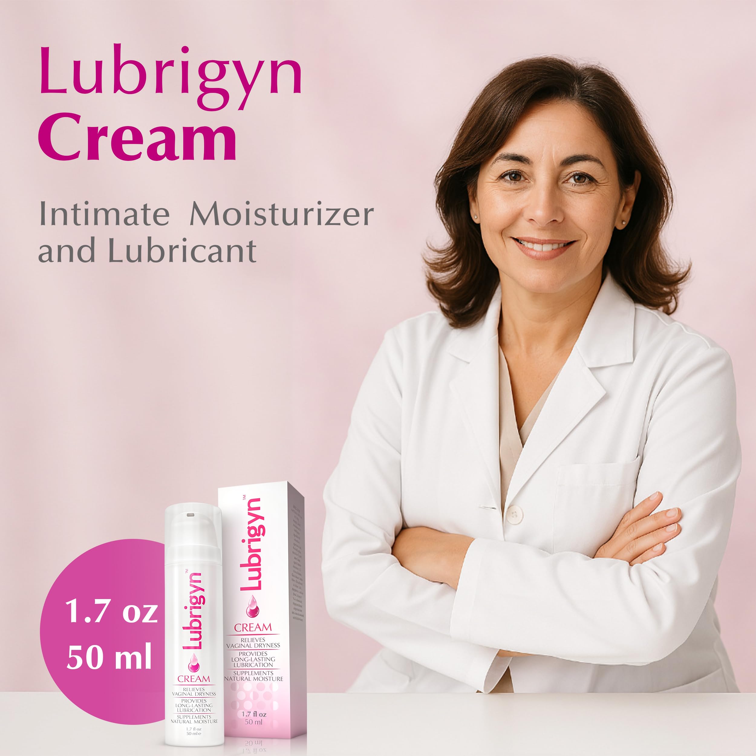 Lubrigyn crema íntima, textura seda que facilita la aplicación diaria