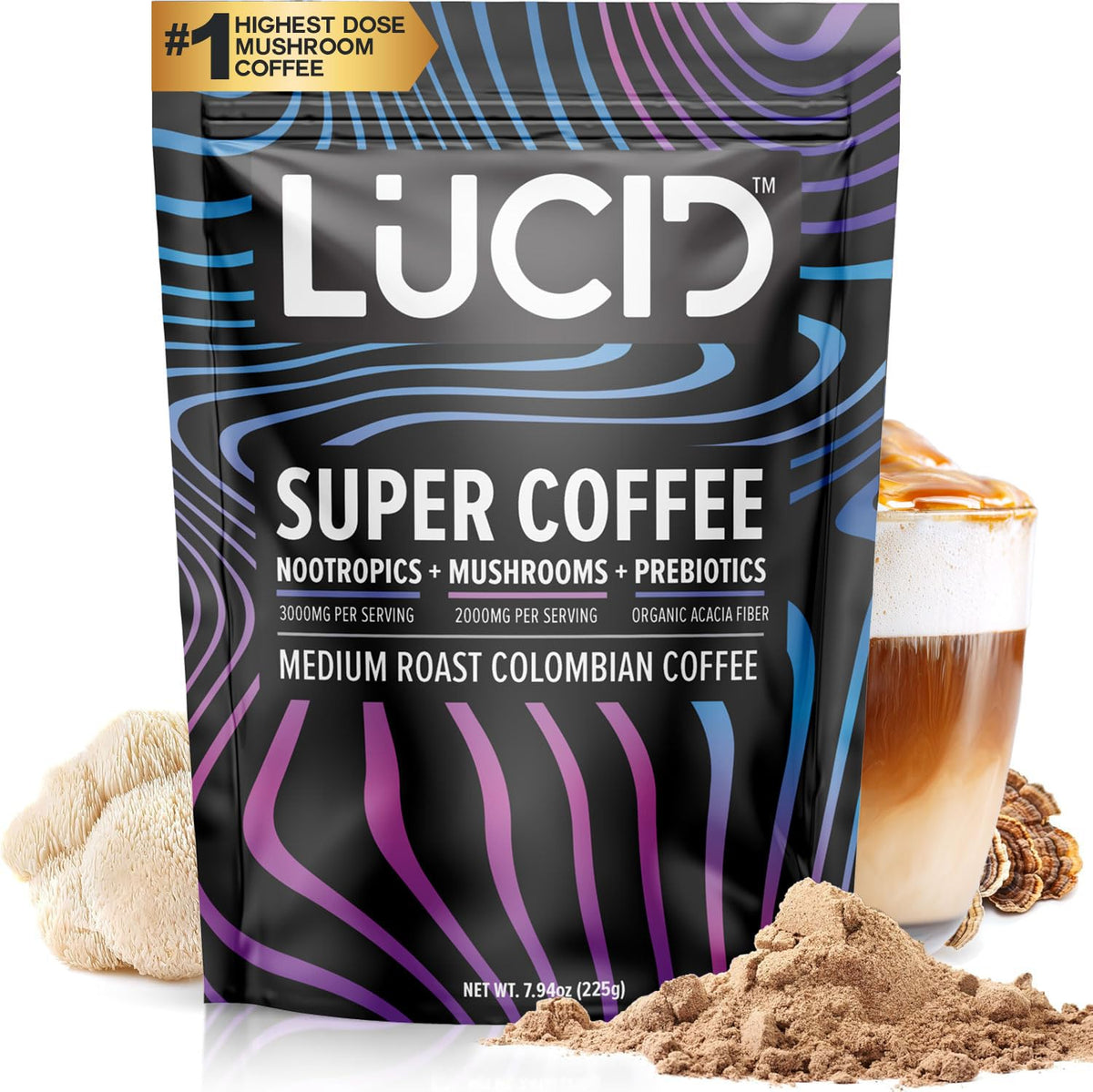 Lucid Superfoods: café de hongos con Hericium erinaceus, vertido suave para empezar el día