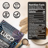 Lucid Superfoods: L-teanina y Ginkgo biloba al verter para foco diario