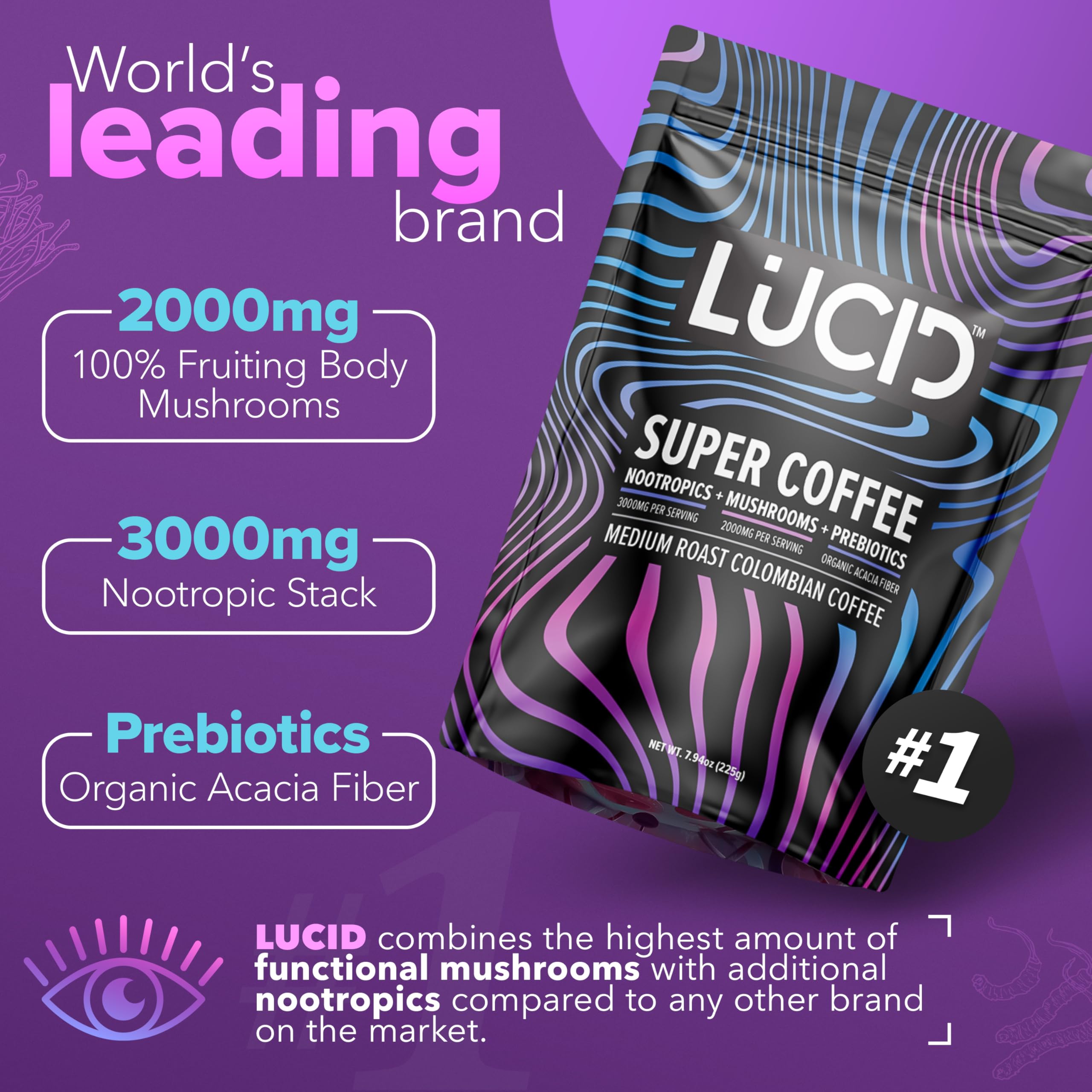 Lucid Superfoods: textura cremosa del Tremella al verter