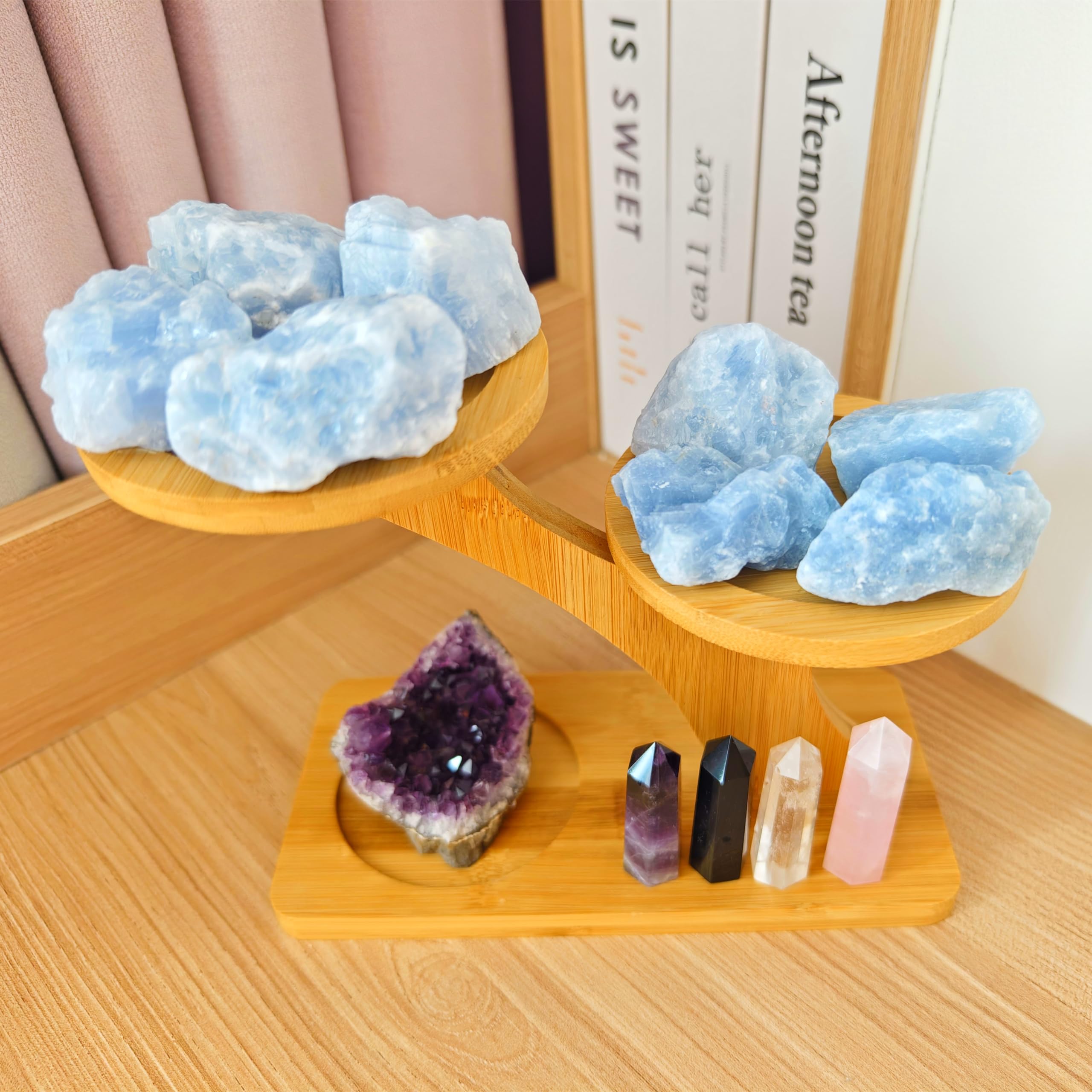 Luckeeper Piedras para altar y decoración, enfoque visual para serenidad.