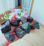Luckeeper colección de cristales sangre de dragon para curiosidad y estudio de minerales.