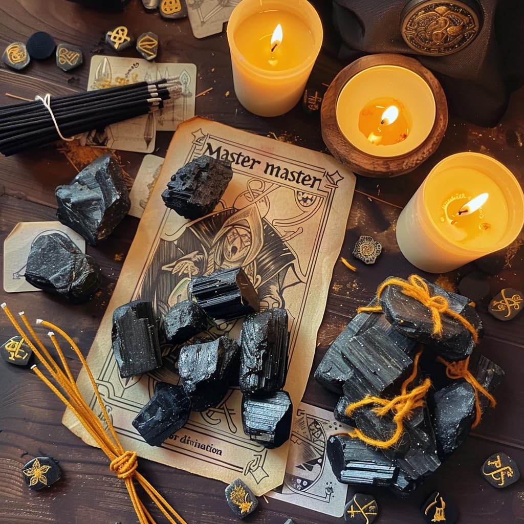 Luckeeper turmalina negra: piedras crudas para joyería artesanal