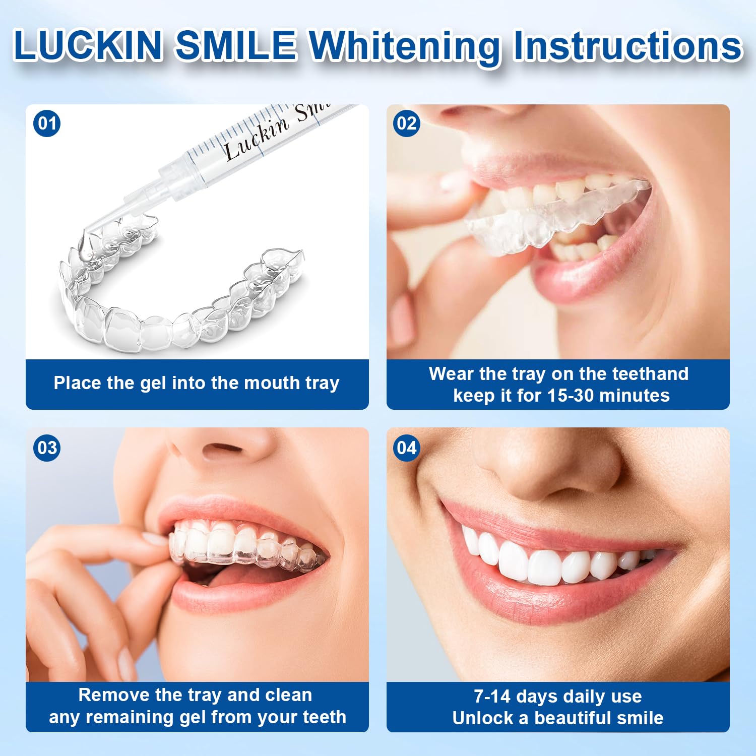 Luckin Smile: bandejas compatibles para resultados profesionales en casa.