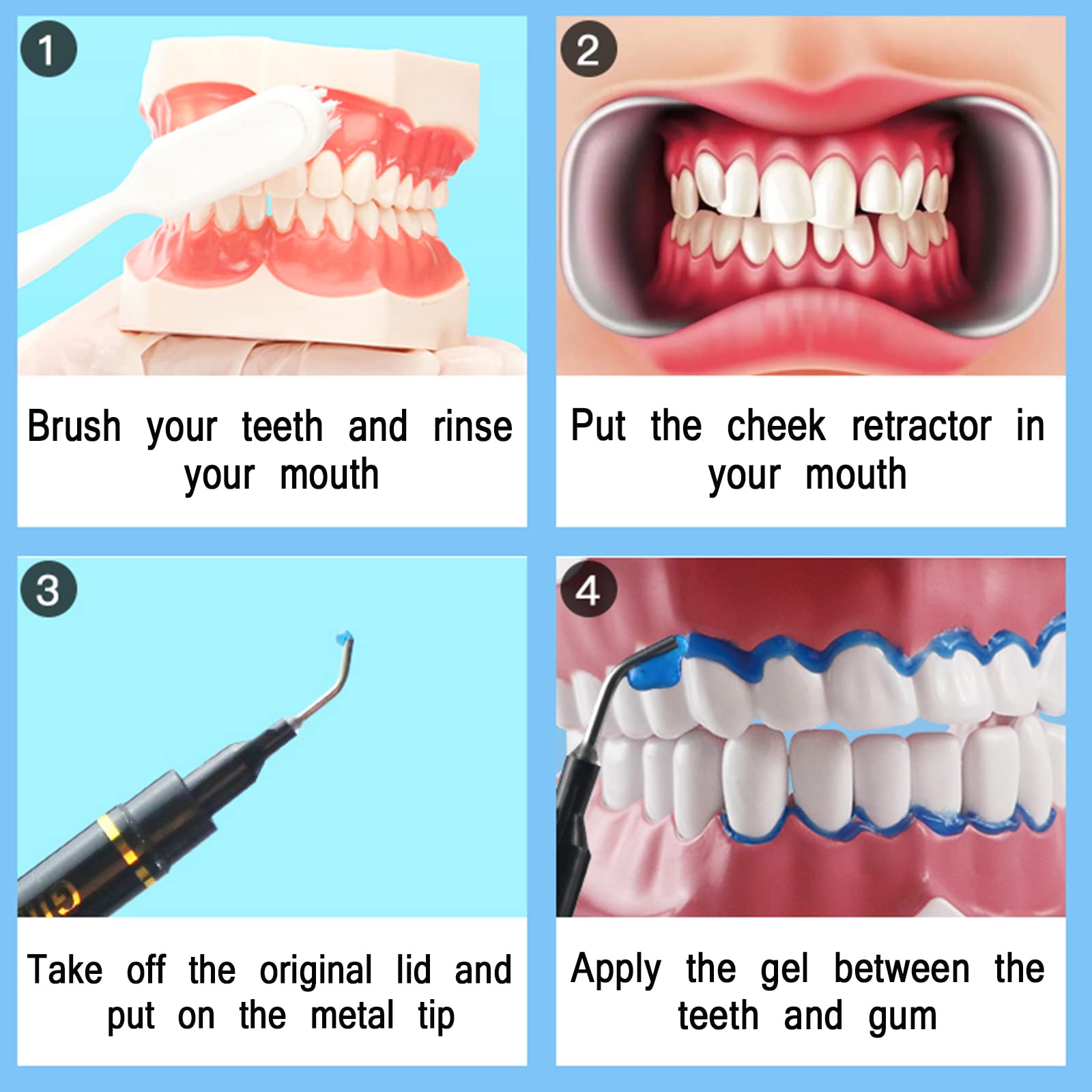 Luckin Smile textura-suave-gel facilita retirada sin irritación