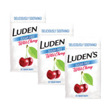 Pastillas Luden's sin azúcar sabor cereza en envase recerrable para uso familiar.