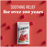 Luden's Drops Sandía en la boca, alivio suave sin mentol
