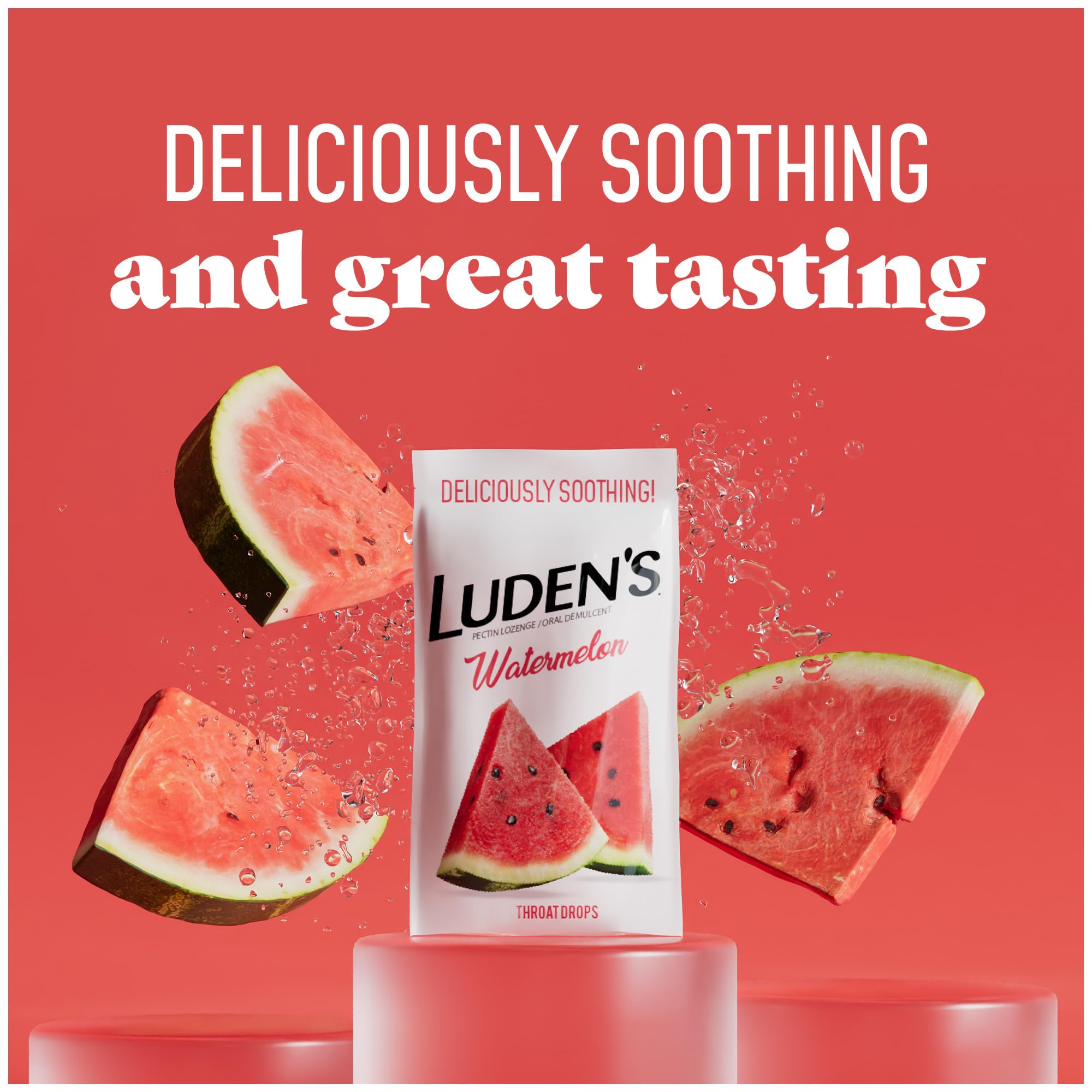 Luden's Drops Sandía en paquete individual para confort diario