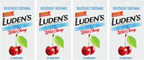Ludens Drops sin azúcar en botella, sabor cereza, alivio suave para garganta