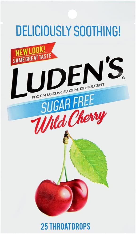 Ludens Drops para viaje, sabor cereza, alivio práctico fuera de casa