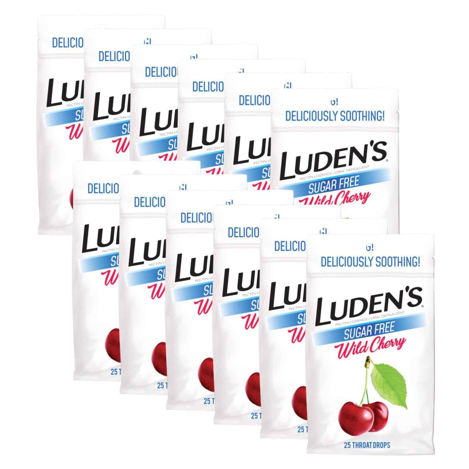 Pastillas Ludens sin azúcar en bolsa con cierre hermético, fáciles de llevar