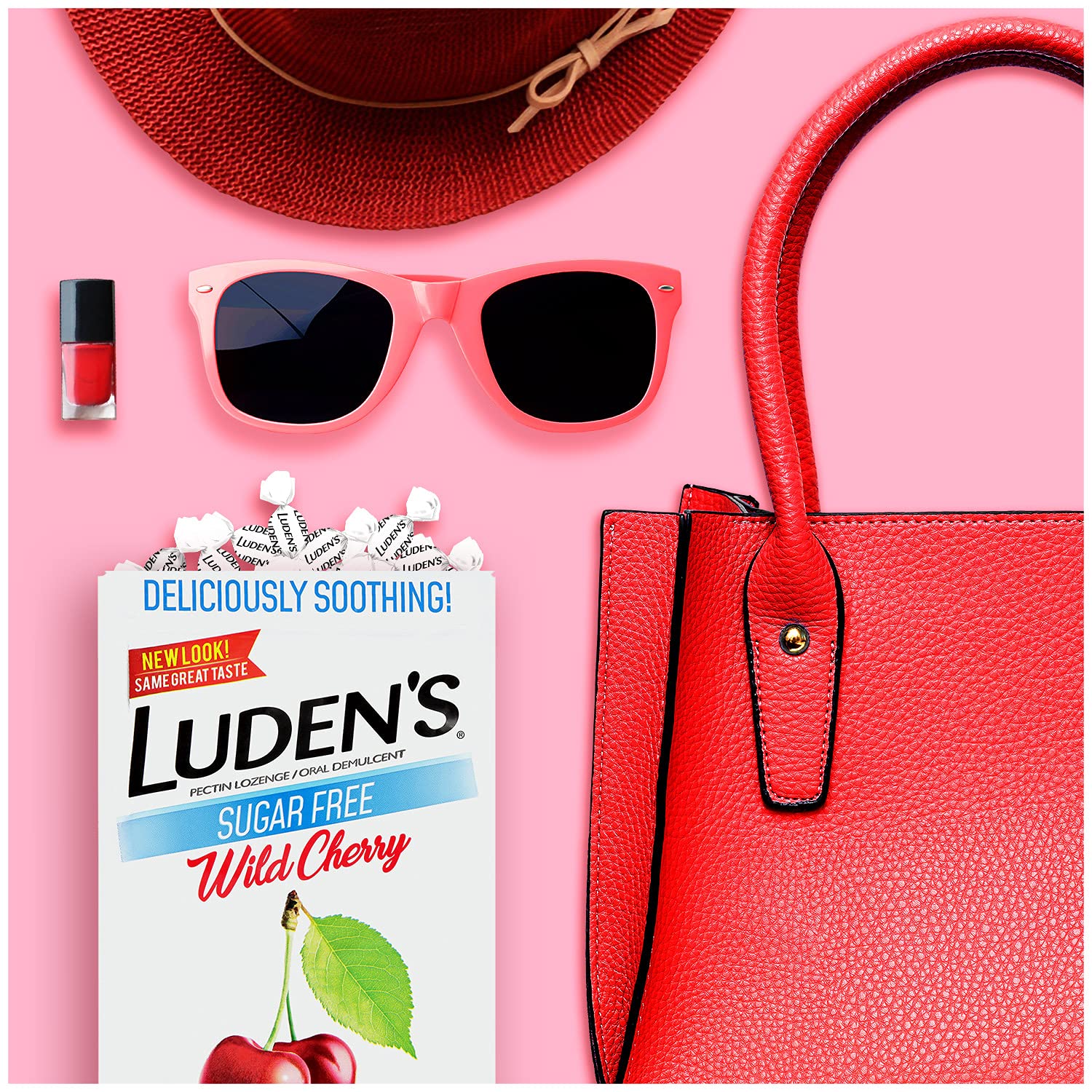 Luden's Drops en entorno de oficina para consumo diario