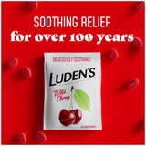 Gotas Luden's sabor cereza para niños a partir de 3 años y adultos.