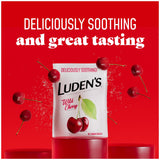 Gotas Luden's sabor cereza ofrecen alivio rápido para irritación de garganta.
