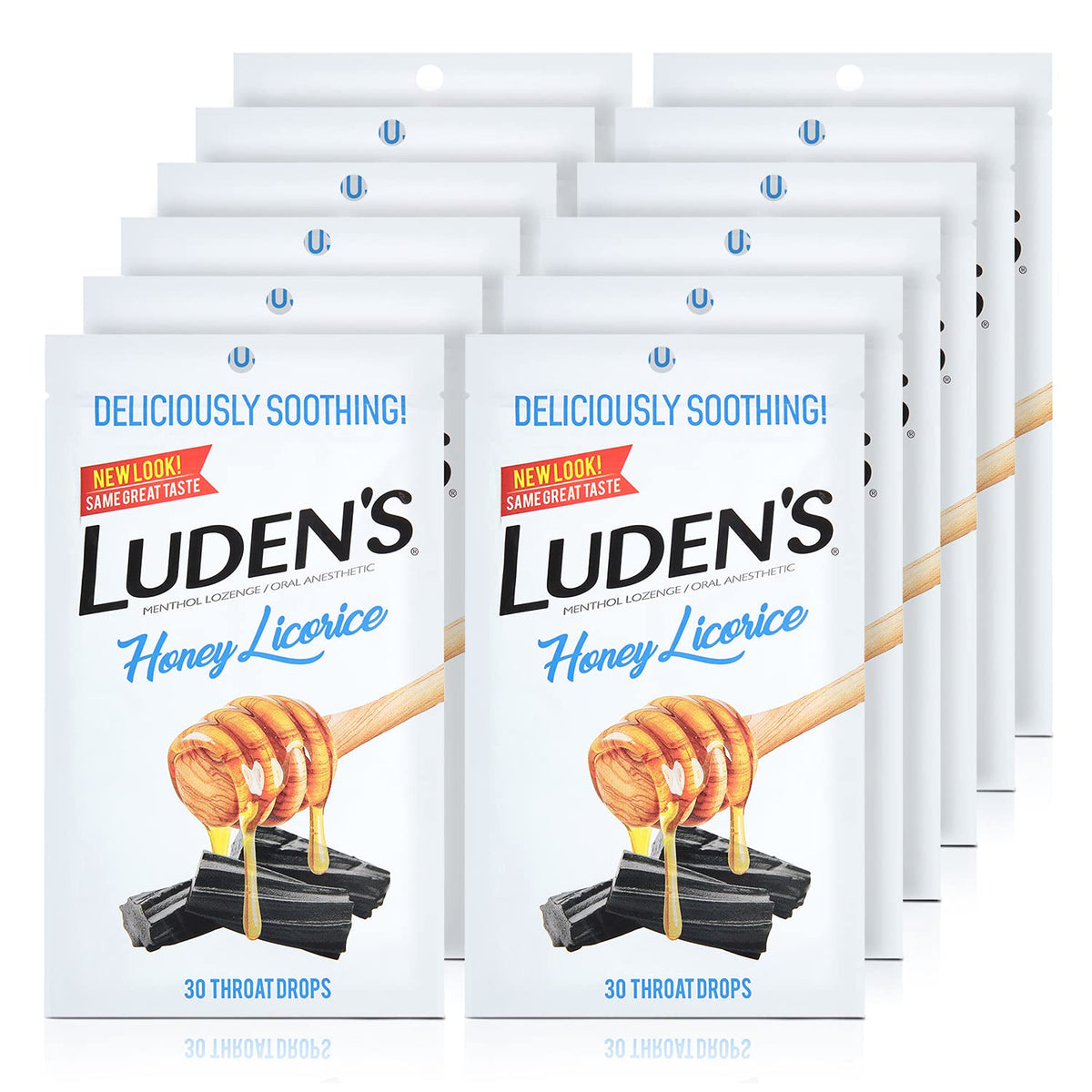 Pastillas Luden's paquete de 12 bolsas, conveniente para viajar