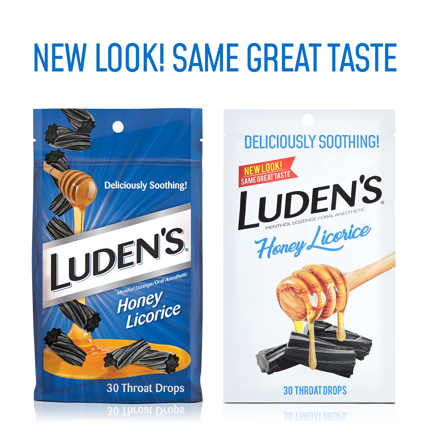 Pastillas Luden's sabor miel-regaliz para suavizar la garganta