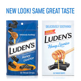 Pastillas Luden's sabor miel-regaliz para suavizar la garganta