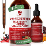 Lukaree Cayenne Pepper Drops, botella mostrando el tamaño compacto para dosis diarias