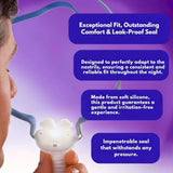 Diseño suave y cómodo: almohadilla nasal de silicona para ajuste personalizado.