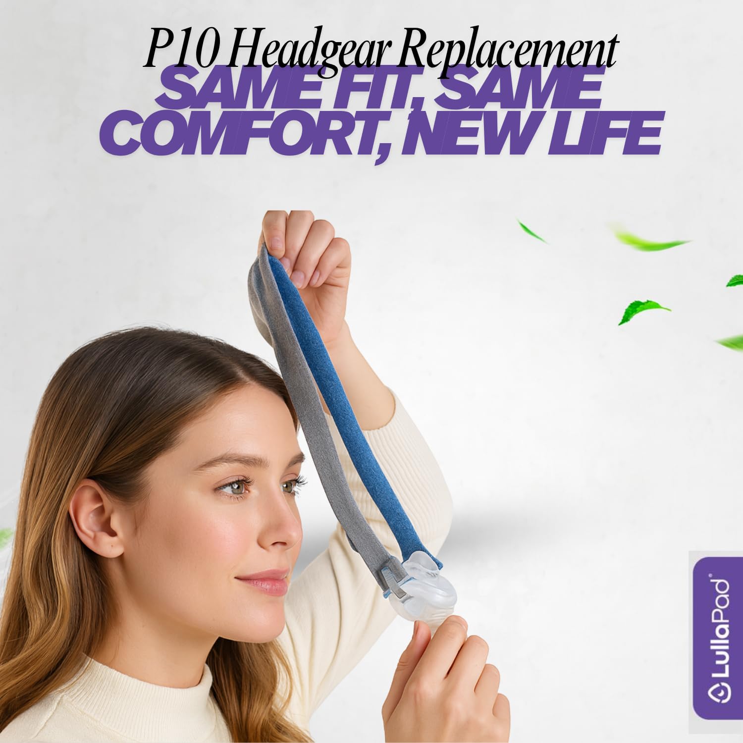 Lullapad correas cabeza P10, talla estandar para la mayoría.
