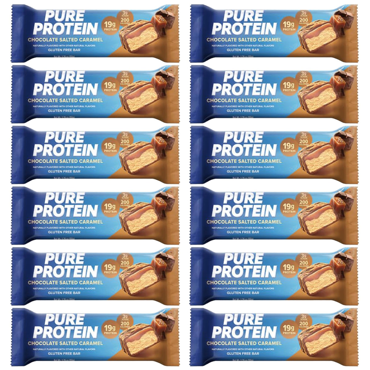 Barra de proteína Lulurose con chocolate y caramelo salado, tentempié rápido.