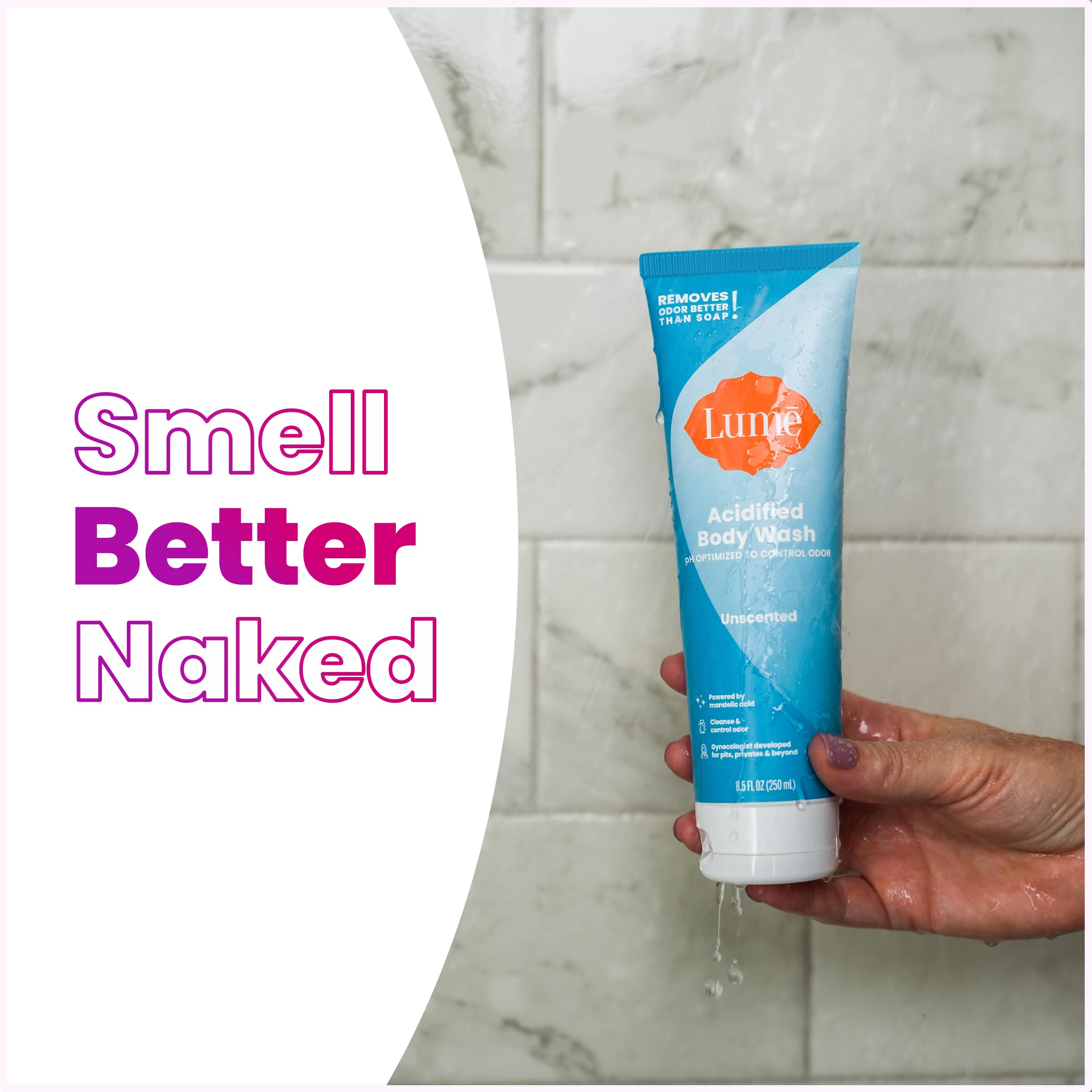Lume Ducha Acidificada, fórmula hidratante para pieles sensibles.