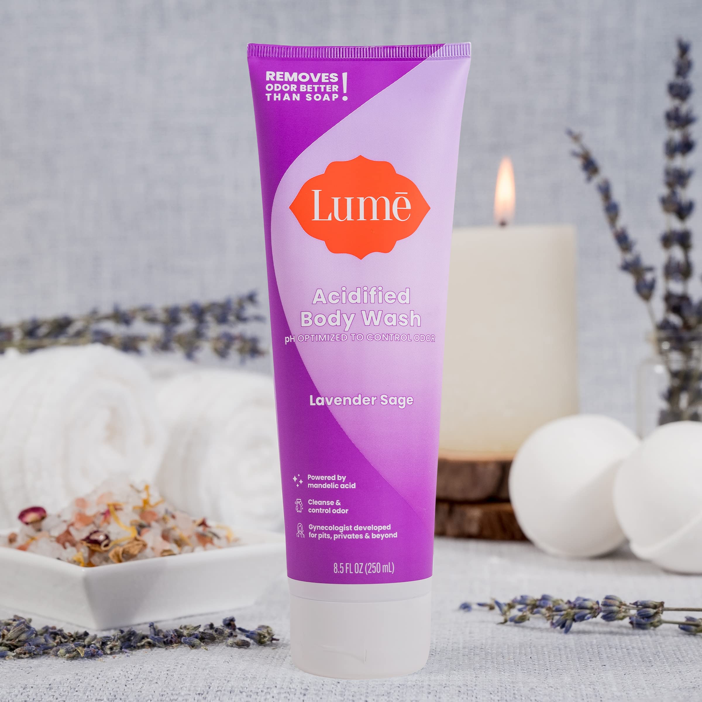 Lume gel acidificado, textura sedosa que cuida la piel al aplicar.