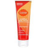 Lume jabón corporal acidificado, botella naranja limpia, ideal para uso diario.