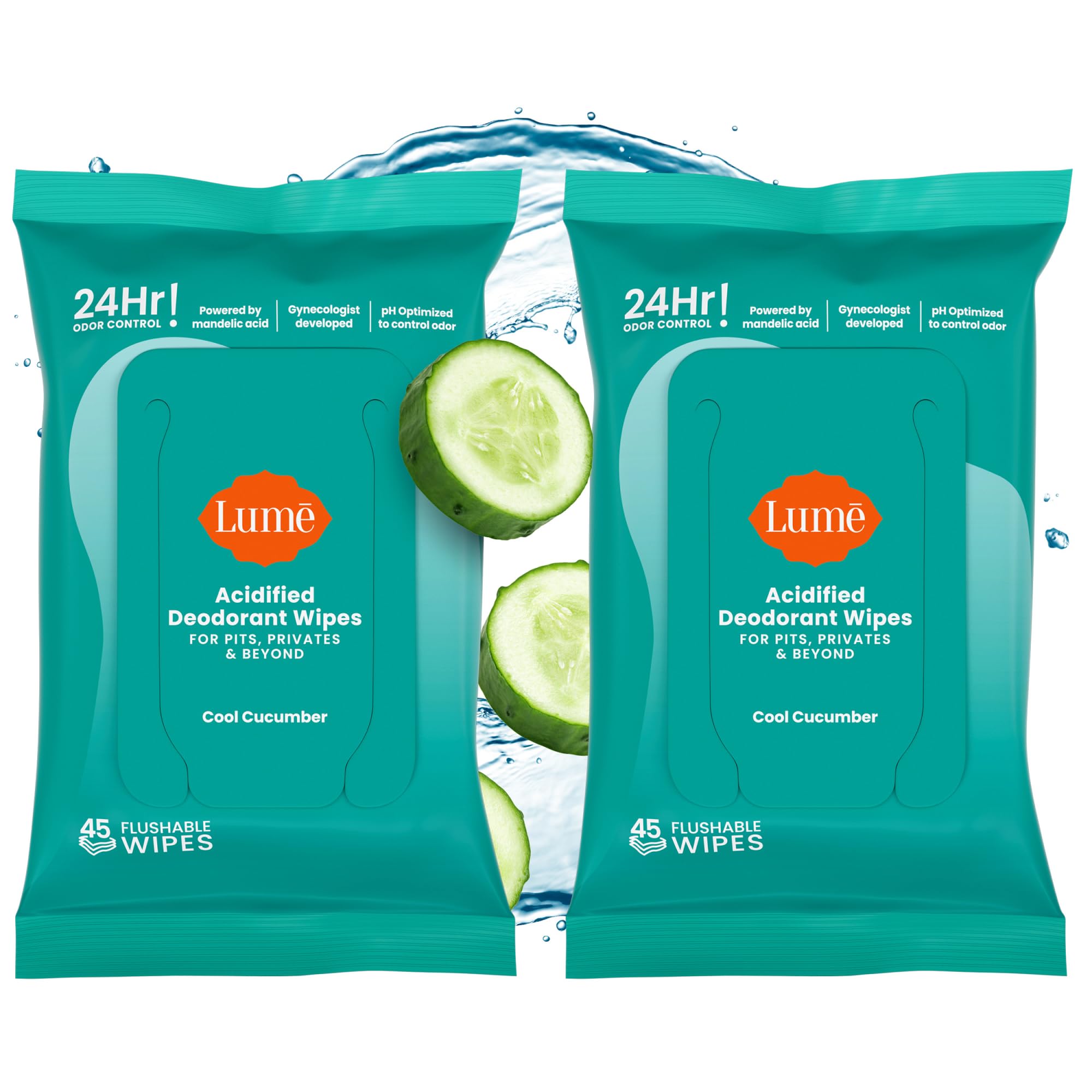 Lume: toallitas acidificadas para control de olor 24 horas.