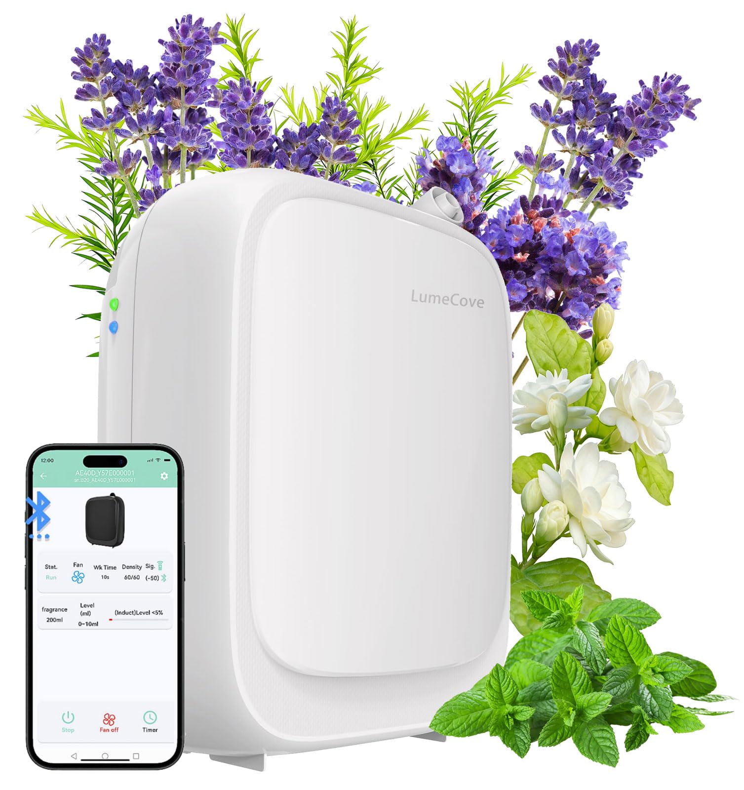 LumeCove difusor sin agua visto de frente para ambientar espacios grandes