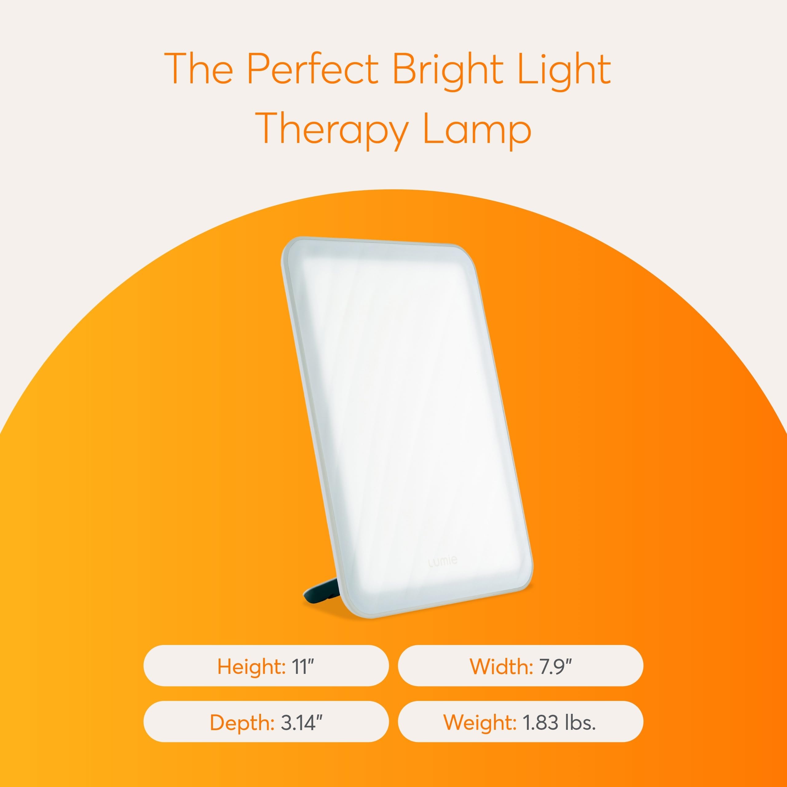 Lumie Vitamina L luce LEDs blancos fríos para una iluminación clara.