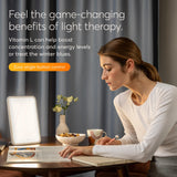 Lumie Vitamina L ofrece una superficie amplia de 7.87 x 11 pulgadas para cobertura.