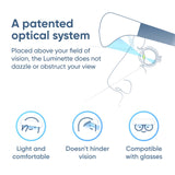 Ajuste de una talla de Luminette 2 para diferentes cabezas.