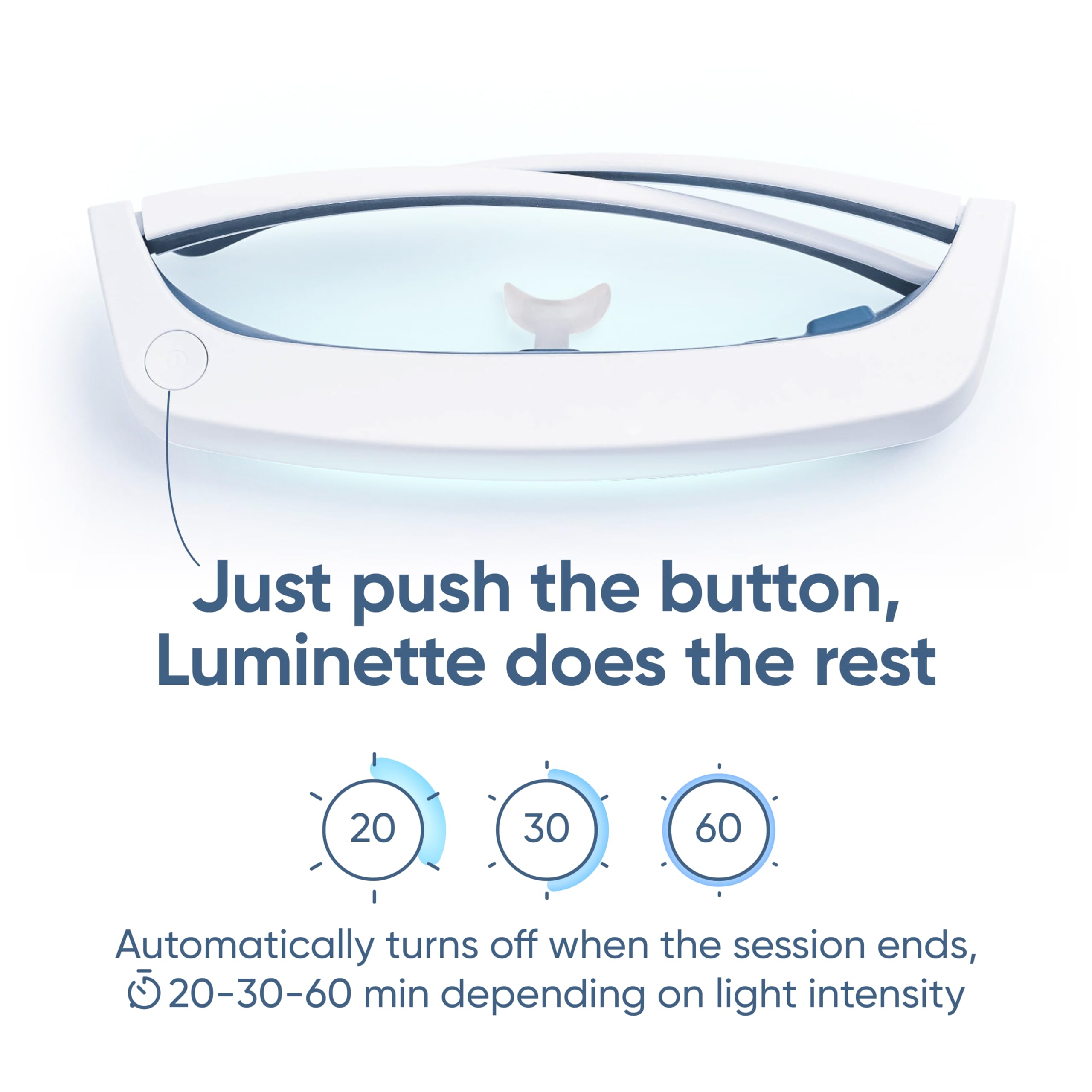 Autonomía de 5 a 10 sesiones por carga en Luminette 3