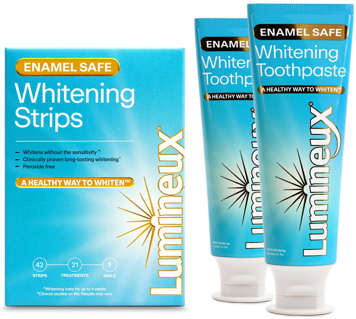 Lumineux cintas blanqueadoras 21 tratamientos: posible blanqueado suave sin sensibilidad.