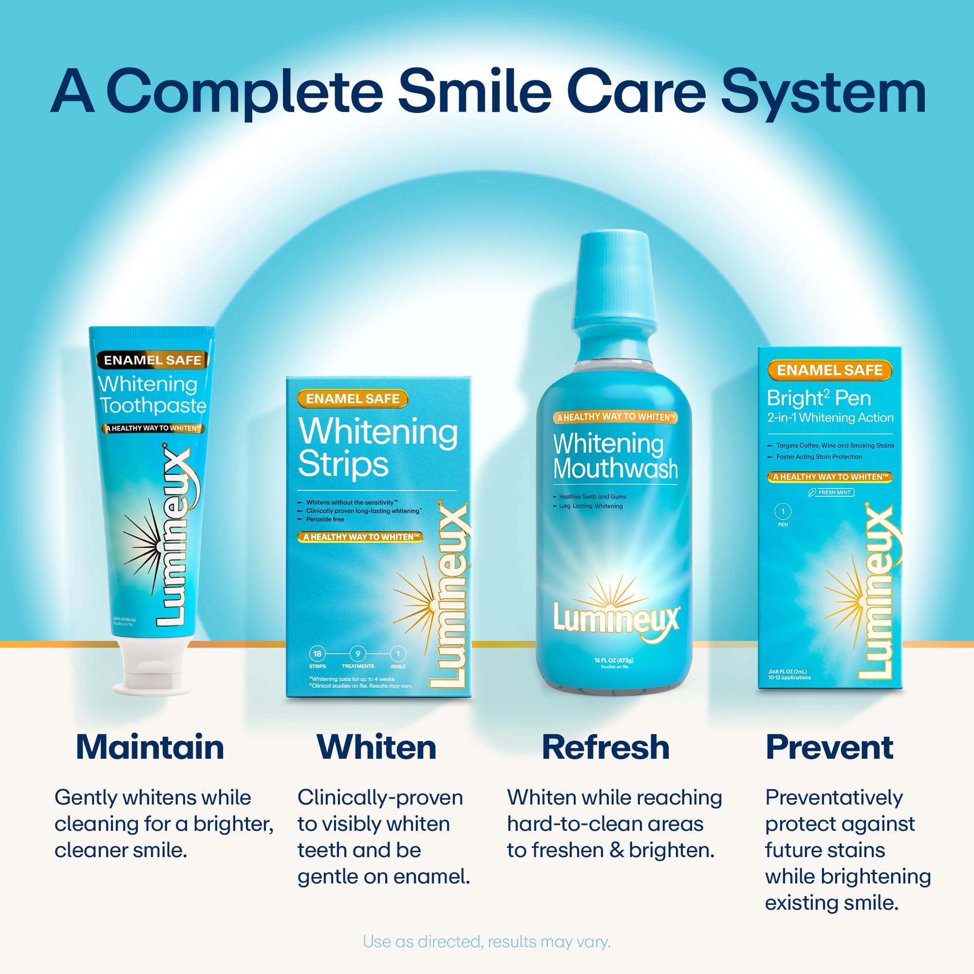 Lumineux: pack doble ideal para mantener una sonrisa consistente.
