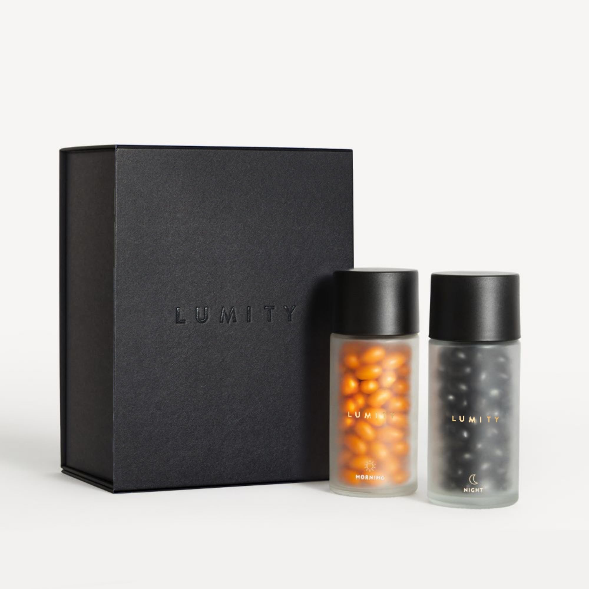 LUMITY cápsulas nocturnas para sueño reparador y descanso.