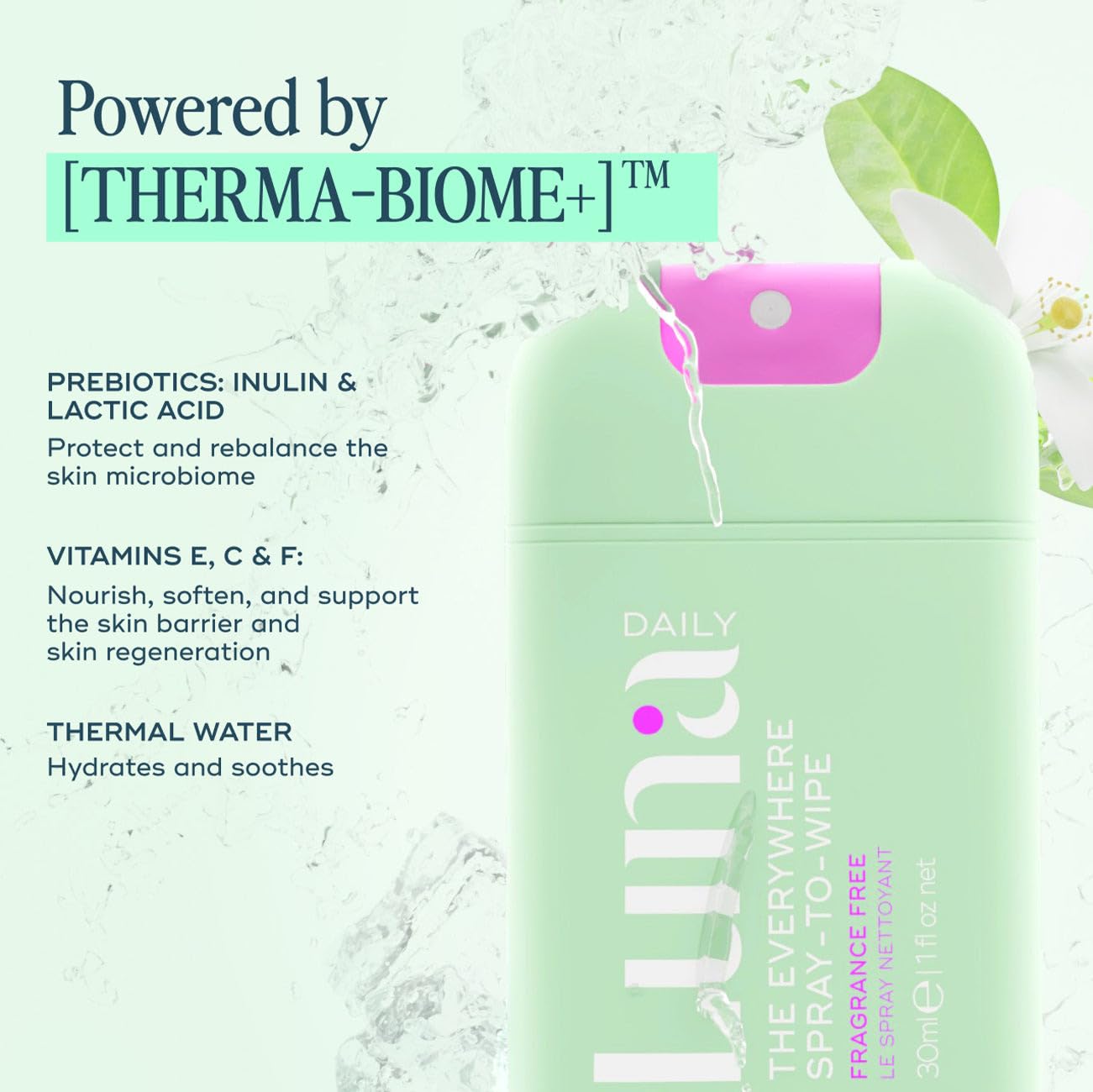 Luna Daily, crea toallitas ecológicas instantáneas con el spray