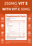 Lista de ingredientes Lunakai gominolas colágeno y vitamina E con vitaminas C y E.