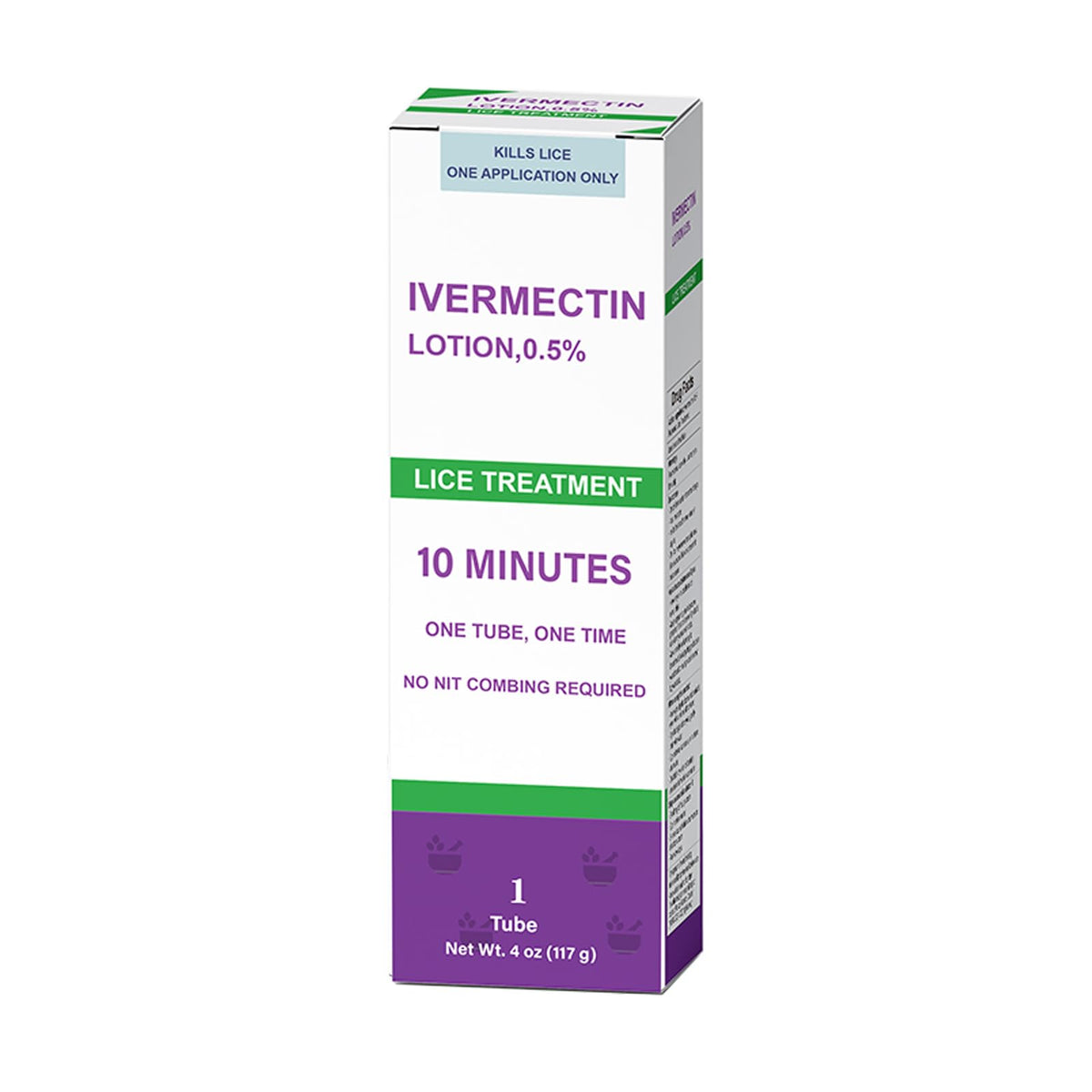 LUNCHIS Ivermectin Lotion 4 oz en botella para piojos, uso práctico