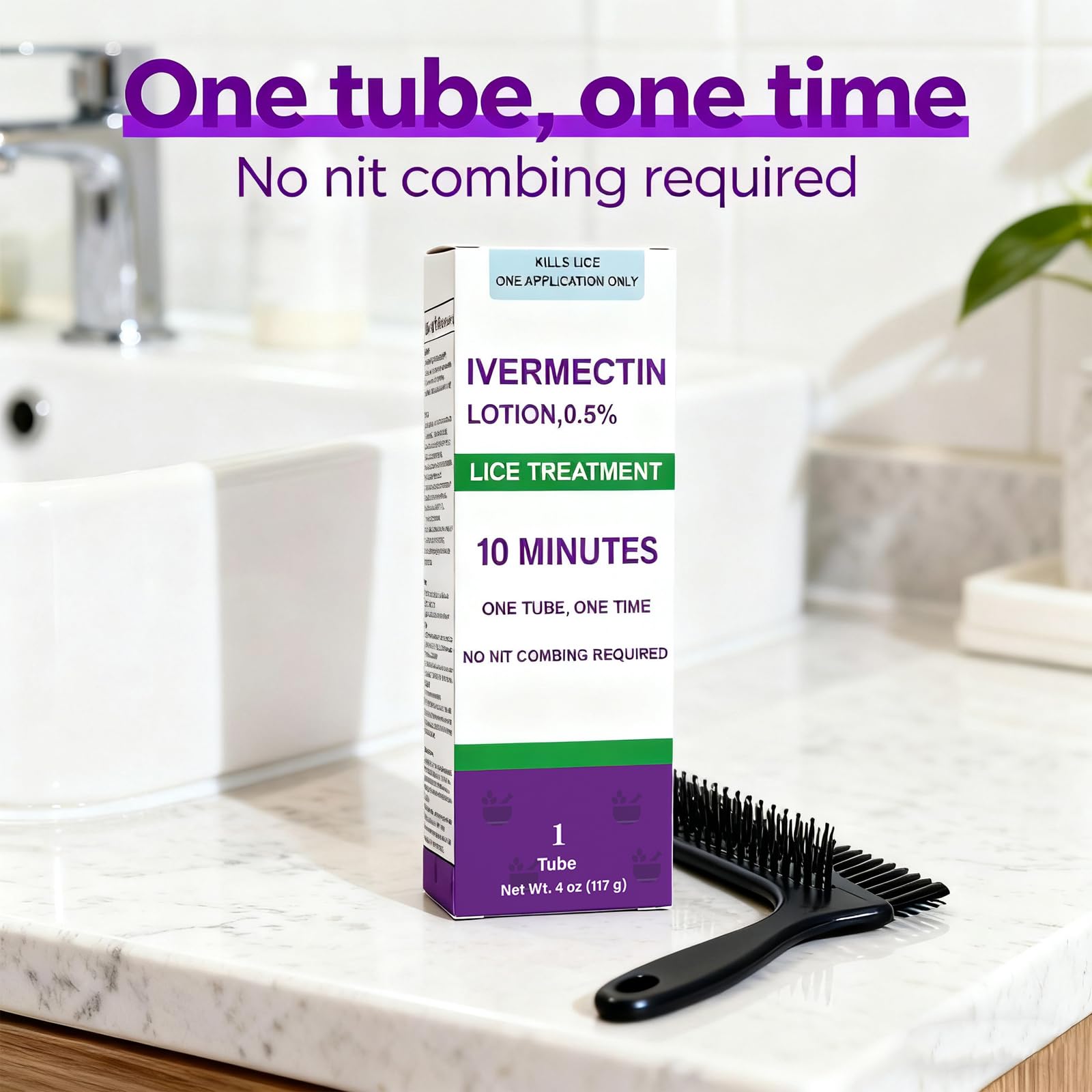 LUNCHIS Ivermectin Lotion textura suave para una sola aplicación