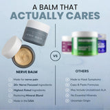 Lune Nerve Balm con Arnica para apoyar la comodidad de la piel.