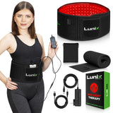 Lunix LX16 cinturón con luz roja e infrarroja para mejorar la circulación.