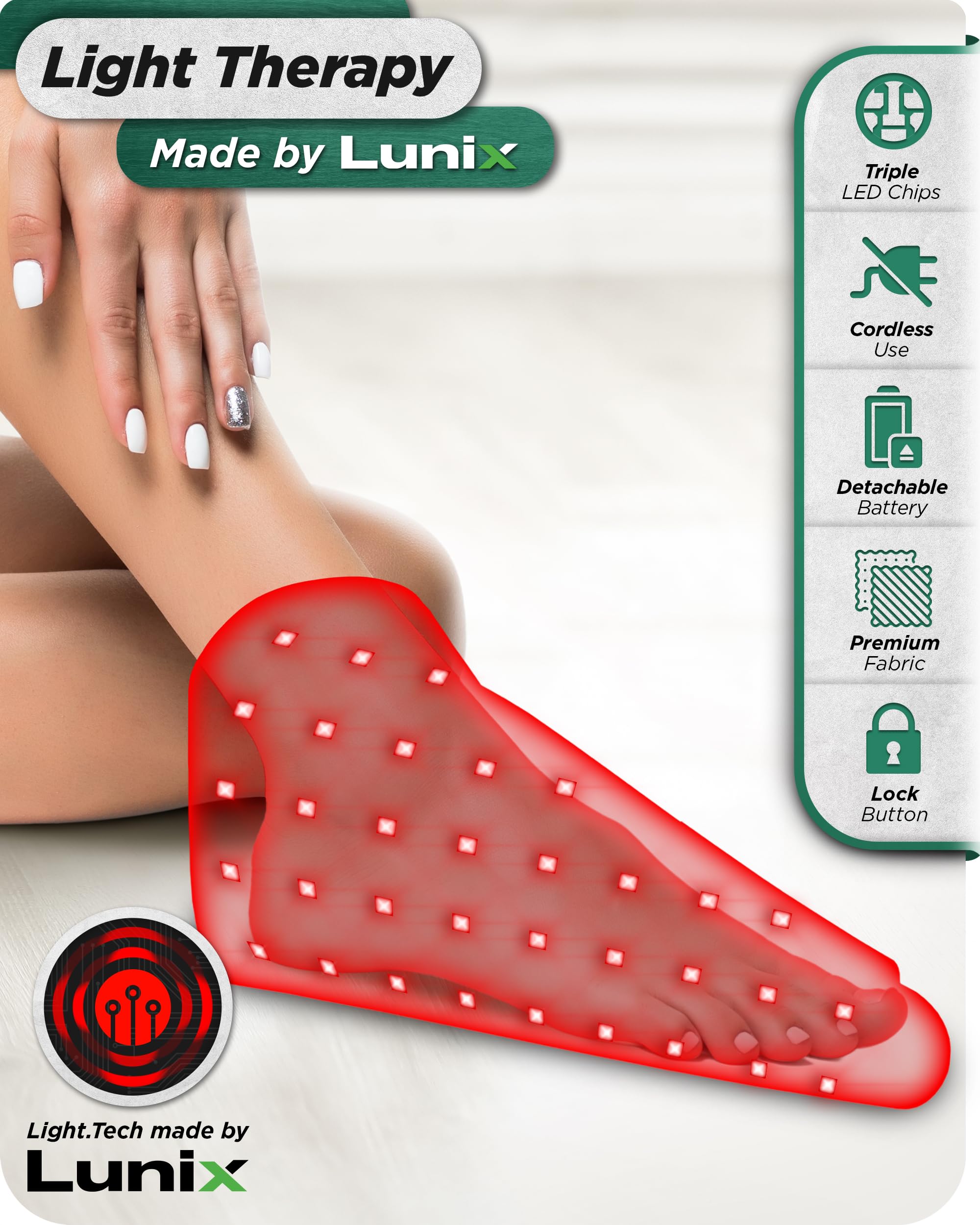 Lunix LX24 modo NIR para beneficios de circulación suave.