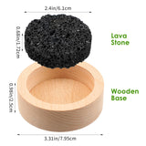 Difusor Lusofie con nucleo-roca-lava que libera aroma lentamente.