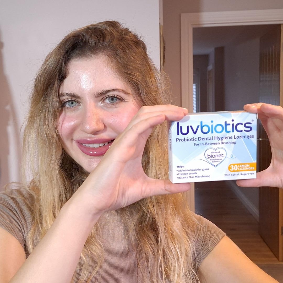 Luv Biotics, pastillas con xilitol para una experiencia bucal agradable.