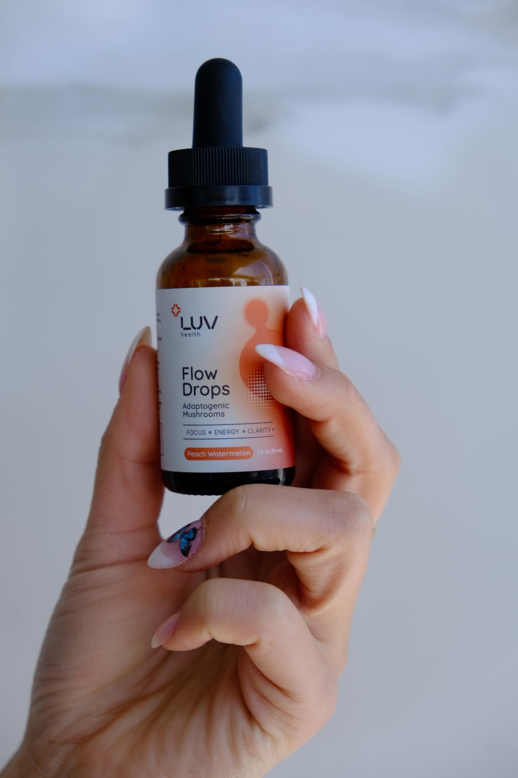 LUV health Flow Drops: uso sin cápsulas, ideal para viajes.