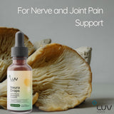 Curcumina y cordyceps presentes en Neuro Drops para un perfil adaptógeno.