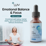 LUV health Zen Drops magnesio-glicinato: soporte ligero para músculos y nervios.